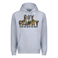 Heather Grey boy granny from son up to sondown Premium Hoodie - CowhideDigitalArt