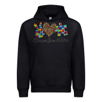 Black peace love autism1 Urban Hoodie - CowhideDigitalArt