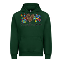 Forest Green peace love autism1 Urban Hoodie - CowhideDigitalArt