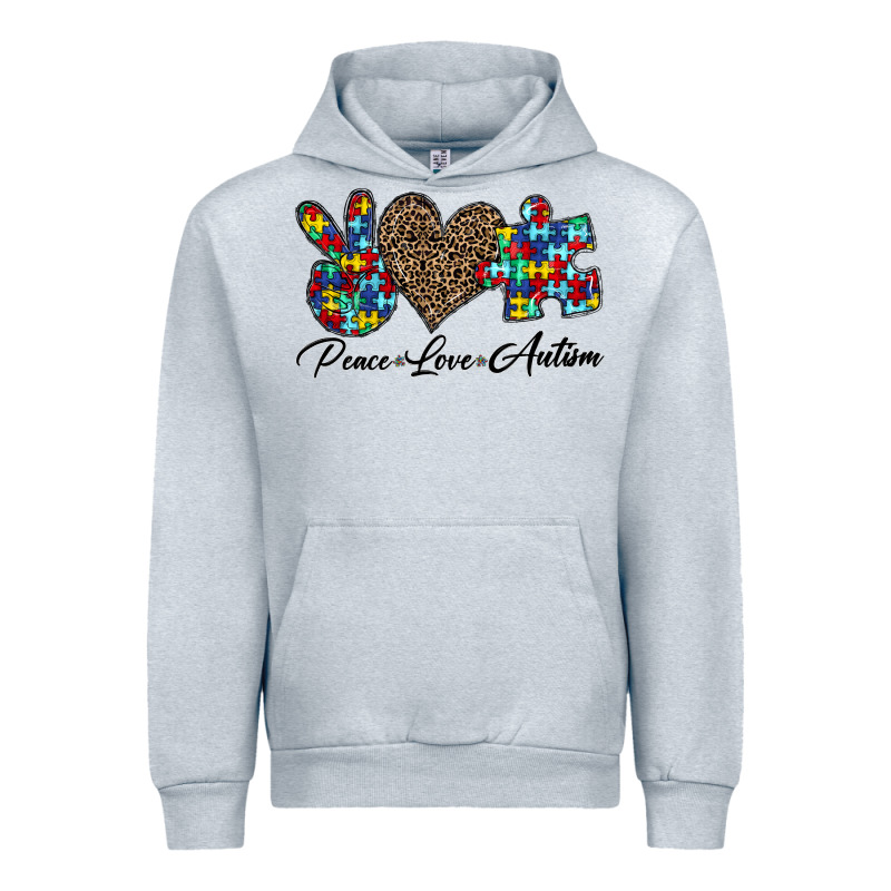 Peace Love Autism1 Urban Hoodie by CowhideDigitalArt | Teevron