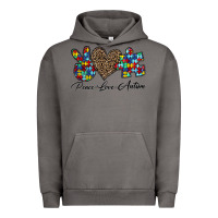 Pigment Tornado peace love autism1 Urban Hoodie - CowhideDigitalArt