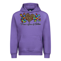 Tulip peace love autism1 Urban Hoodie - CowhideDigitalArt