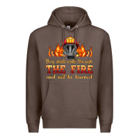 Coffee the fire with firefighter air mask Premium Hoodie - HRA Design Shop
