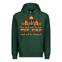 Sports Green the fire with firefighter air mask Premium Hoodie - HRA Design Shop