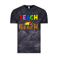 Cloud Black first we teach then we beach Vintage Tee - Artiststas
