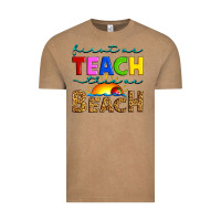 Vintage Coffee first we teach then we beach Vintage Tee - Artiststas