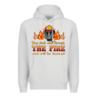 Dove Grey the fire with firefighter air mask Premium Hoodie - HRA Design Shop