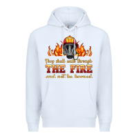 White the fire with firefighter air mask Premium Hoodie - HRA Design Shop