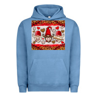 Pigment Pebble Blue baseball gnome Urban Hoodie - HRA Design Shop