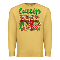 Antique Gold cousin crew christmas deer Premium Sweatshirt - MaliasSmallBusiness