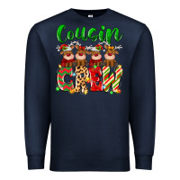Navy cousin crew christmas deer Premium Sweatshirt - MaliasSmallBusiness