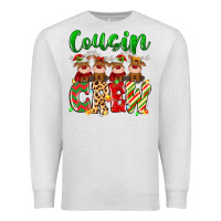 Oatmeal Heather cousin crew christmas deer Premium Sweatshirt - MaliasSmallBusiness