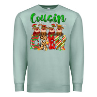Seafoam cousin crew christmas deer Premium Sweatshirt - MaliasSmallBusiness