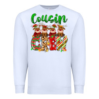 White cousin crew christmas deer Premium Sweatshirt - MaliasSmallBusiness
