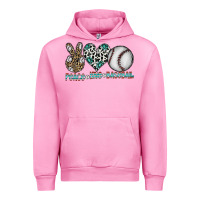 Fuchsia Pink peace love baseball Urban Hoodie - CowhideDigitalArt