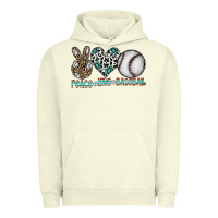 Pigment Pistachio peace love baseball Urban Hoodie - CowhideDigitalArt