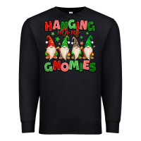 Black hanging with my gnomies Premium Sweatshirt - MaliasSmallBusiness