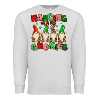 Dove Grey hanging with my gnomies Premium Sweatshirt - MaliasSmallBusiness