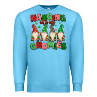 Ocean Blue hanging with my gnomies Premium Sweatshirt - MaliasSmallBusiness