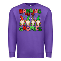 Purple hanging with my gnomies Premium Sweatshirt - MaliasSmallBusiness