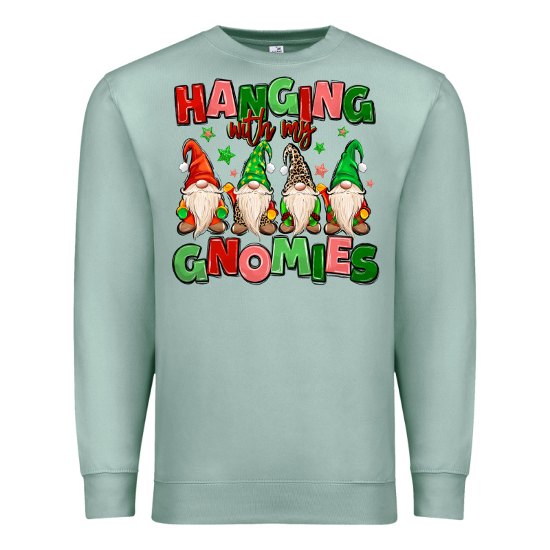 Hanging With My Gnomies Premium Sweatshirt by MaliasSmallBusiness | Teevron