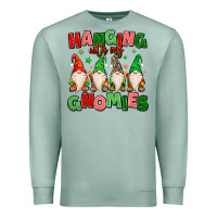 Seafoam hanging with my gnomies Premium Sweatshirt - MaliasSmallBusiness