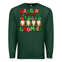 Sports Green hanging with my gnomies Premium Sweatshirt - MaliasSmallBusiness