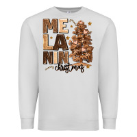 Dove Grey melanin christmas with christmas tree Premium Sweatshirt - MaliasSmallBusiness
