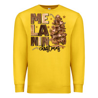 Lemon melanin christmas with christmas tree Premium Sweatshirt - MaliasSmallBusiness