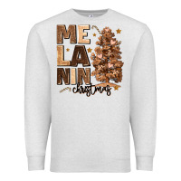Melanin Christmas With Christmas Tree Premium Sweatshirt | Teevron