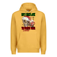Mustard hot chocolate to warm your soul Premium Hoodie - FaDigitalArtStudio