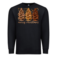 Black melanin christmas trees Premium Sweatshirt - MaliasSmallBusiness