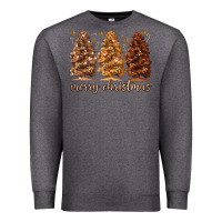 Charcoal Heather melanin christmas trees Premium Sweatshirt - MaliasSmallBusiness