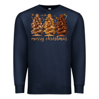 Navy melanin christmas trees Premium Sweatshirt - MaliasSmallBusiness