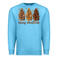 Ocean Blue melanin christmas trees Premium Sweatshirt - MaliasSmallBusiness