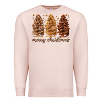 Pale Pink melanin christmas trees Premium Sweatshirt - MaliasSmallBusiness