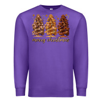 Purple melanin christmas trees Premium Sweatshirt - MaliasSmallBusiness