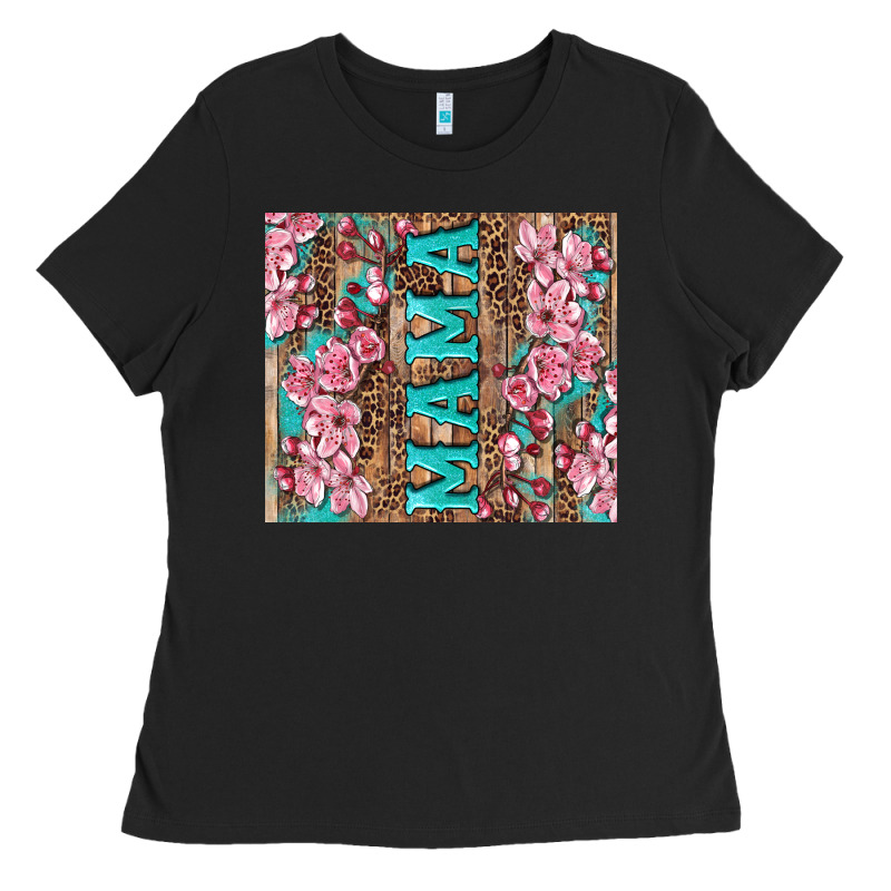 Cherry Blossoms Mama Tumbler Ladies Tee by Artiststas | Teevron