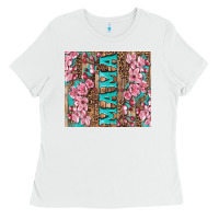 White cherry blossoms mama tumbler Ladies Tee - Artiststas