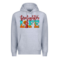 Heather Grey firefighter life Premium Hoodie - HRA Design Shop