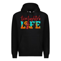 Black firefighter life Premium Hoodie - HRA Design Shop
