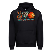 Peace Love Basketball Urban Hoodie | Teevron