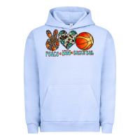 Pigment Grape Ice peace love basketball Urban Hoodie - CowhideDigitalArt