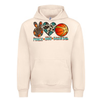 Sandshell peace love basketball Urban Hoodie - CowhideDigitalArt