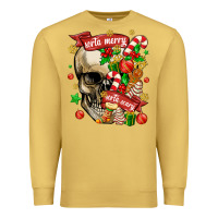 Antique Gold sorta merry sorta scary Premium Sweatshirt - MaliasSmallBusiness