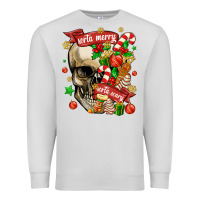 Dove Grey sorta merry sorta scary Premium Sweatshirt - MaliasSmallBusiness