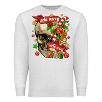 Oatmeal Heather sorta merry sorta scary Premium Sweatshirt - MaliasSmallBusiness