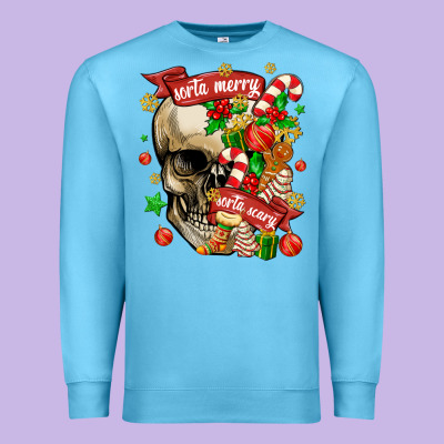 Premium Sweatshirt sorta merry sorta scary
