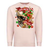 Pale Pink sorta merry sorta scary Premium Sweatshirt - MaliasSmallBusiness