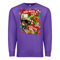 Purple sorta merry sorta scary Premium Sweatshirt - MaliasSmallBusiness